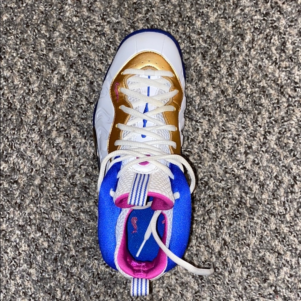 Gold blue and fuchsia Nike authentic